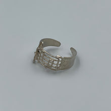 Load image into Gallery viewer, Silver Musical Note Adjustable Ring