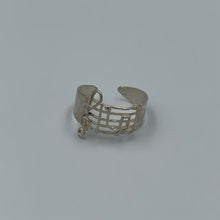Load image into Gallery viewer, Silver Musical Note Adjustable Ring