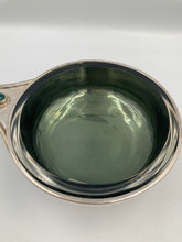 Load image into Gallery viewer, Jam Dish with Green Agate and Glass Dish by Hart Silversmiths