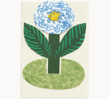 Load image into Gallery viewer, Blue Flower Stand-Up Card