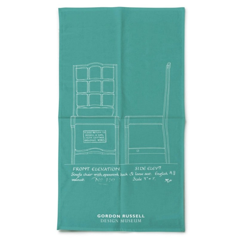 Gordon Russell tea towel, teal