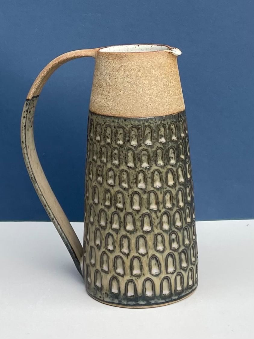 Stoneware jugs by Kate Garwood