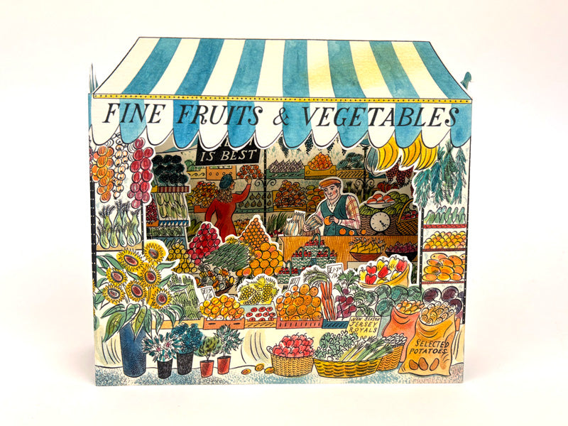 Fine Fruit and Vegetables Pop-Up Card