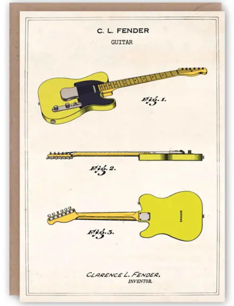 Fender greetings card