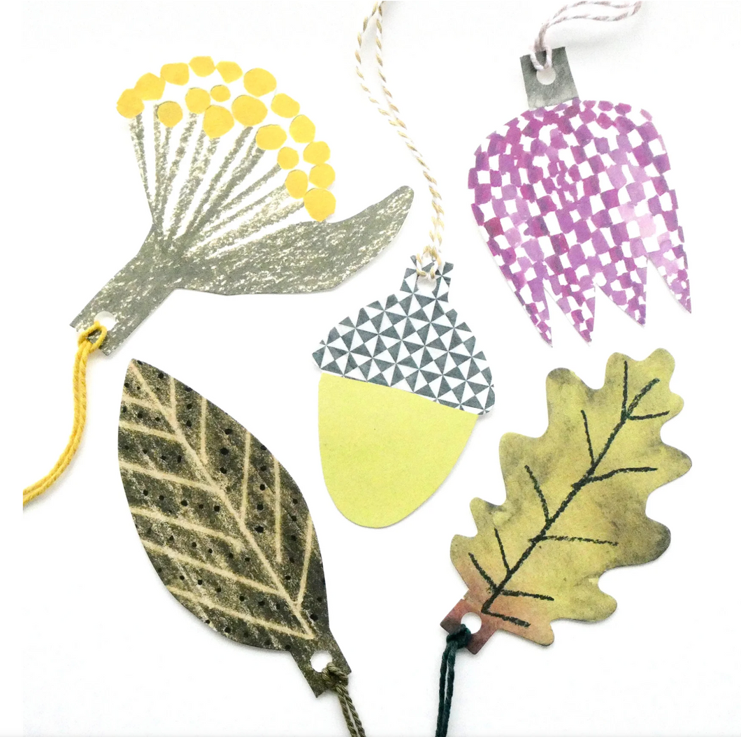 Botanical gift tags (pack of 5)