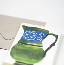 Load image into Gallery viewer, Jug folding greetings card
