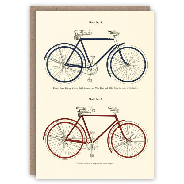 Bicycles greetings card