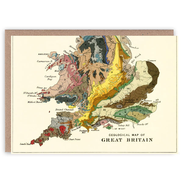 Geology of Britain greetings card